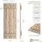 Ekena Millwork Rustic Three Board Spaced Board-n-Batten Riverwood Faux Wood Shutters, 17 1/2W x 76H, PR SHUBSS17X76RWPR - alternate 5
